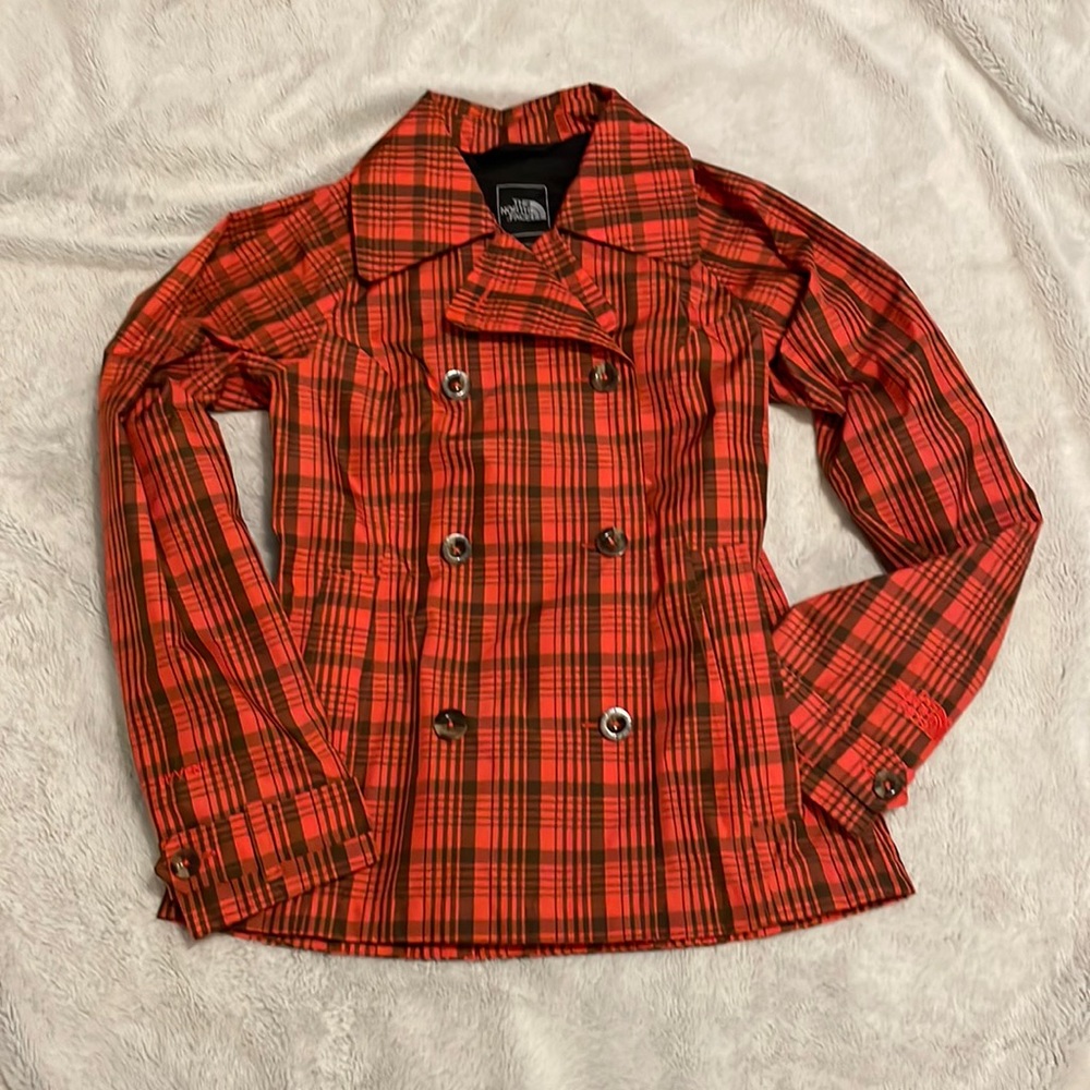 The North Face Women’s Fitted Windbreaker Plaid Jacket XS